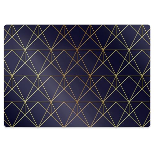Tapis protecteur de sol imperméable et antidérapant en PVC géométrique - 3