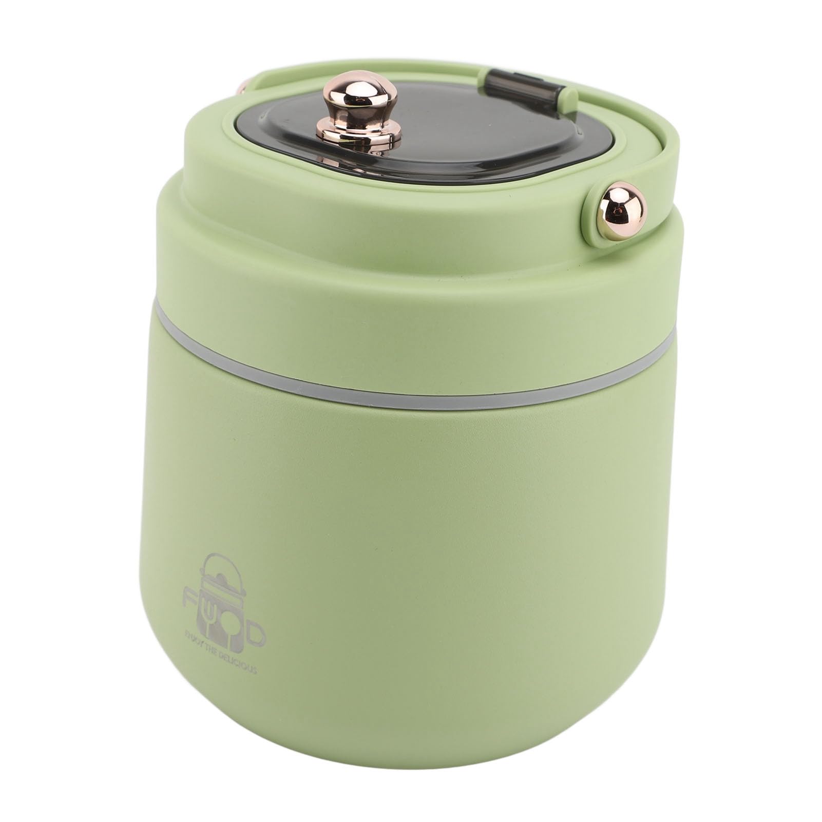Fockety Recipiente térmico para alimentos, termo de acero inoxidable de 36,51 oz a prueba de fugas, recipiente térmico para alimentos con bolsa térmica para mantener calientes