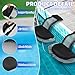 Ausstiegshilfe Pool für Tiere, dellyy Pool Ausstiegshilfe Tiere, Schwimmende Rampe Rettungen, Tierrampe Kleintier Swimming Fluchtrampe (Black,2 Stück)