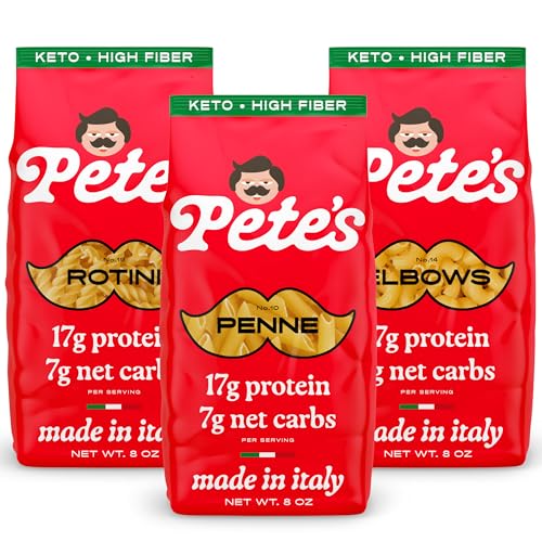 Low Carb, Protein Pasta Variety | Penne, Rotini, Elbow Macaroni