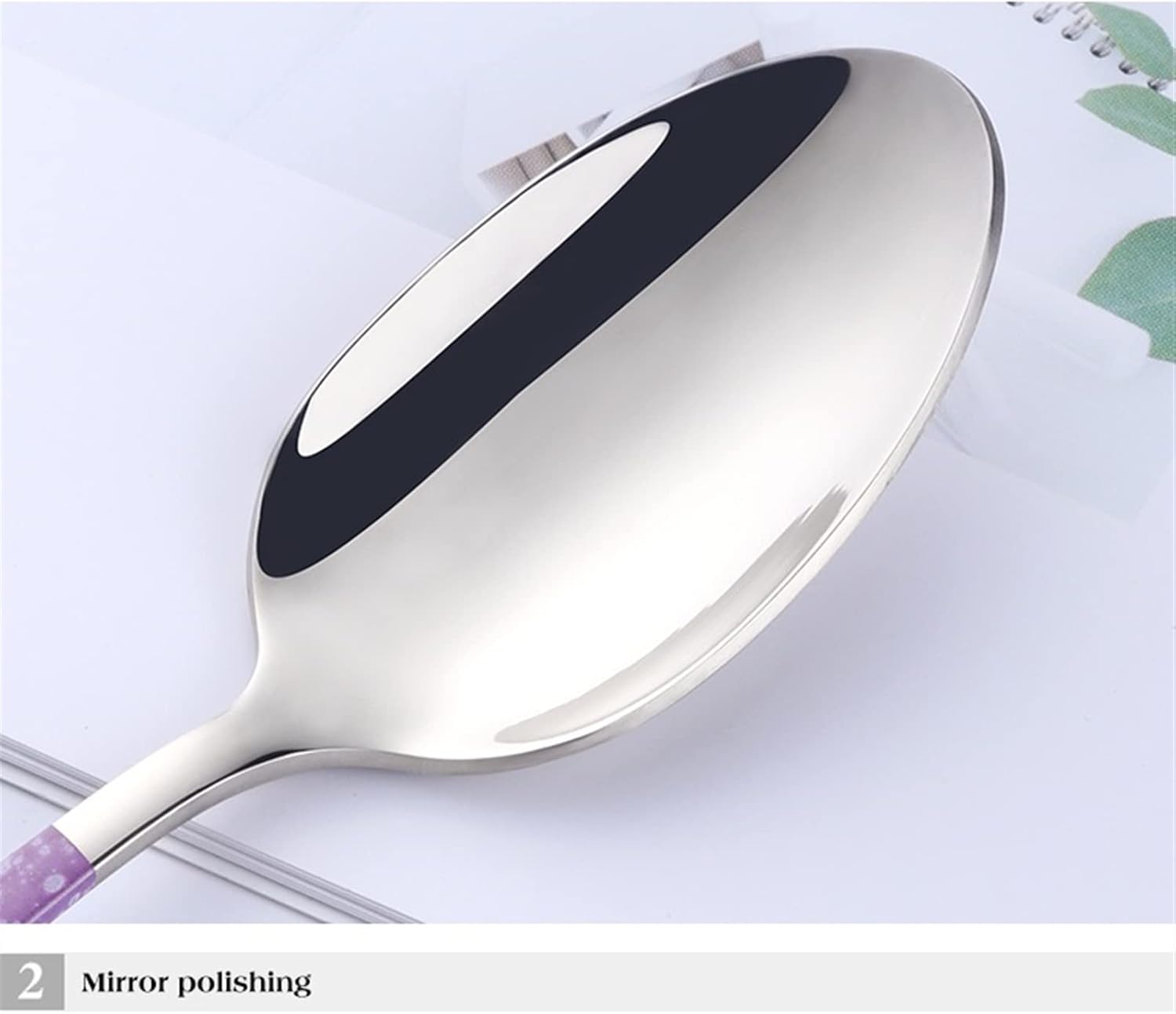 Cooking Tool Sets 5 Pcs/Set Dinnerware Set Stainless Steel Reusable Utensils Cutlery Purple Silver Spoon Fork Knife Home Tableware