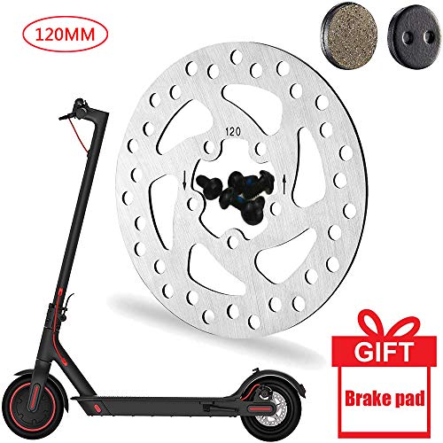 Freno de Disco de Scooter Eléctrico, SUNJULY 120 mm de Aleación de Aluminio Xiaomi M365 Pro Accesorio de Repuesto de Disco de Freno de Scooter Eléctrico