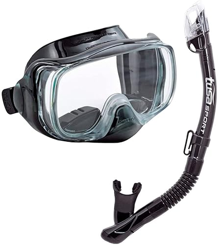 Miniatura 10 de TUSA Máscara de purga 3D Imprex Sport para adultos Humo (con bolsa reutilizable),Negro/Negro (con bolsa reutilizable),Negro/Amarillo Flash (con