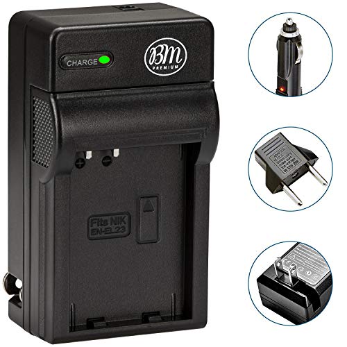 BM Premium EN-EL23 Battery Charger for Nikon Coolpix B700, P600, P610, P900, S810c