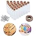 Produktbild 30 Stück Mini Glasflaschen mit korken Glasfläschchen, Kleine glasflaschen Mini Glasflaschen Wunsch Flaschen, für Partyhochzeit DIY Craft Dekoration Aufbewahrungszubehör Seed Sand Collection