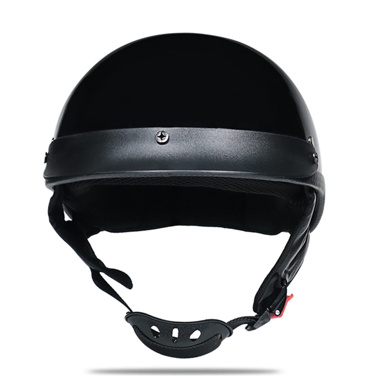 Casco Moto Stile Tedesco Jet Semi-Aperto - Calotta ABS, Omologato ECE/DOT, Taglia S (55-56cm) - Uomo/Donna, Per Scooter E Cruiser