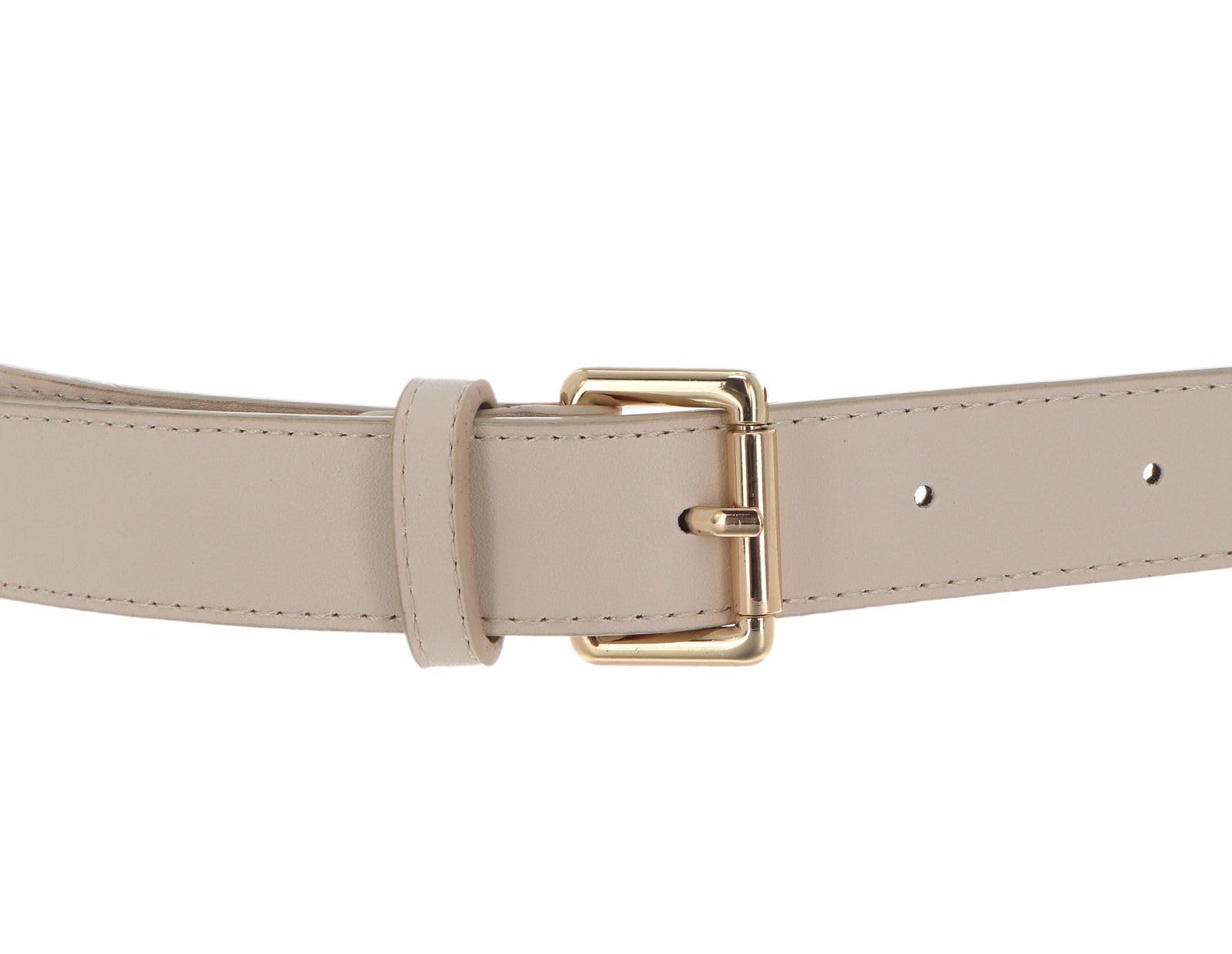 VALENTINO, EMMA WINTER (VCS3M257N), CINTURE MAT.PLASTICHE, BELT, ECRU/ORO (Donna)