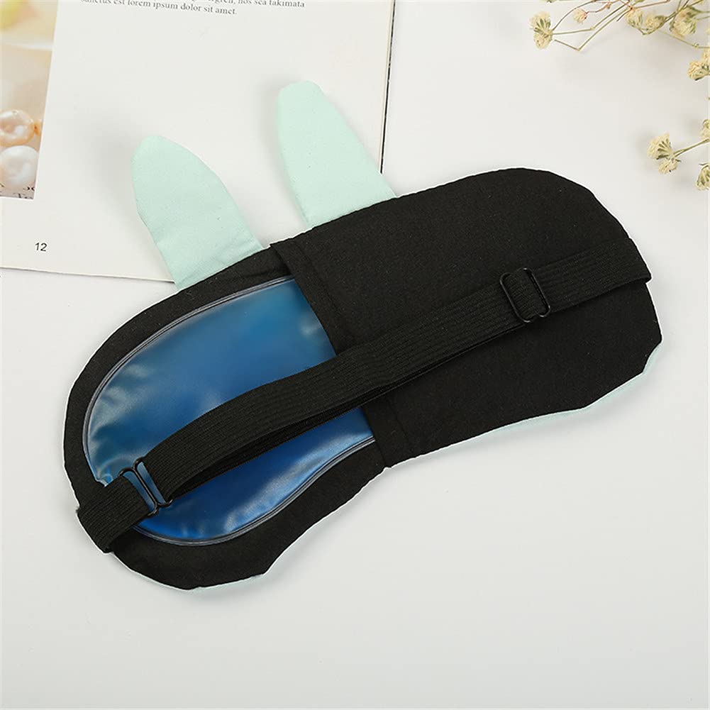 Drasawee 2 maschere per gli occhi per dormire con borsa per il ghiaccio creativa regolabile bendfold sonno maschera per uomini donne bambini maschera per gli occhi per il pisolino o viaggio 15