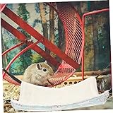 BELLIFFY Hamster Hängematte Doppelter Baumwollstoff mit Kette Warmes Schlafnest für Kleintiere im Käfig für Meerschweinchen Ratten Kaninchen Winterbett