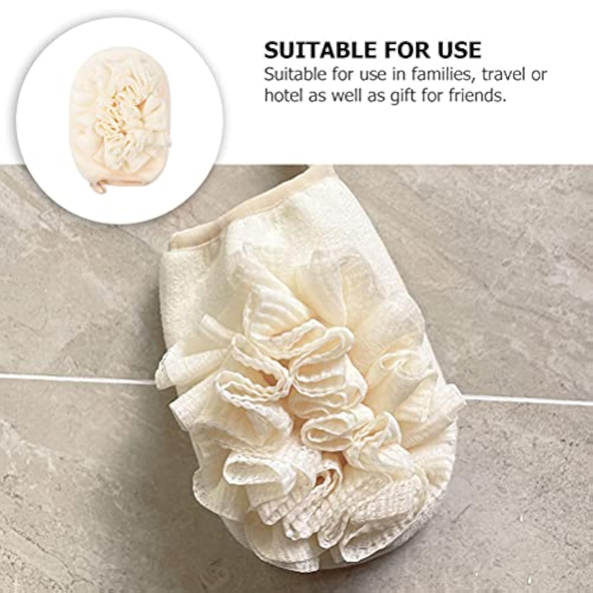 3pcs Square Silicone Bath Brushes for Home