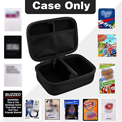 Cards Holder Compatible With Pm Tcg Cards, Card Game Case Storage Binder Holds Up To 400 Cards. Removable Divider And Hand Strap Offered - Black #TOP3