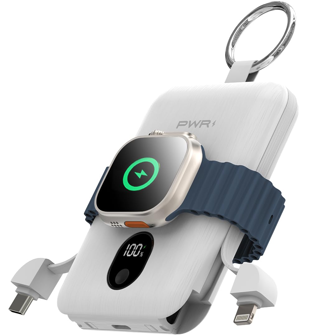 Amazon.com: PWR Versa 4 in 1 Apple Watch Portable Charger, 5000mAh