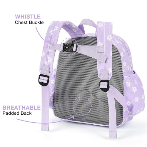 Image of STEAMEDBUN Corduroy Kids Backpack for Girls and Boys 5-8: Girls Backpack for Elementary Kindergarten - 15 inch Cute Backpacks for Kids - Floral