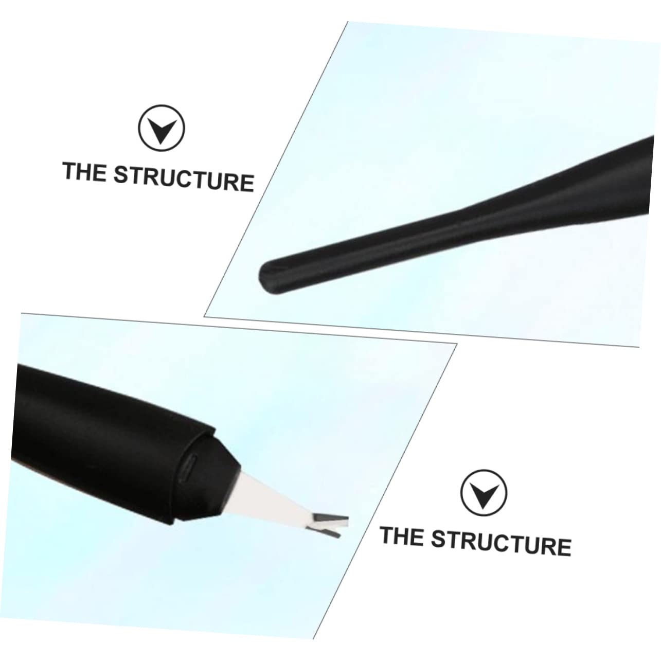 FRCOLOR Nail Art Tools Set Dead Skin Fork Pusher Cuticle Remover 5pcs Lightweight Portable for or Personal Use