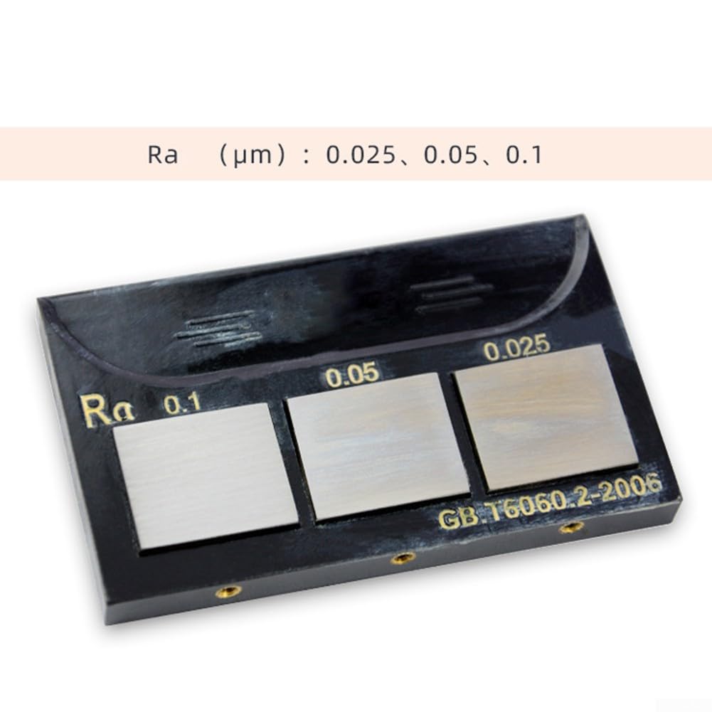 RA0.8-6.3 Échantillon de comparaison de rugosité 0,025-0. Échantillon de polissage externe plat, bloc d'échantillons de rugosité pour tourner (meulage)