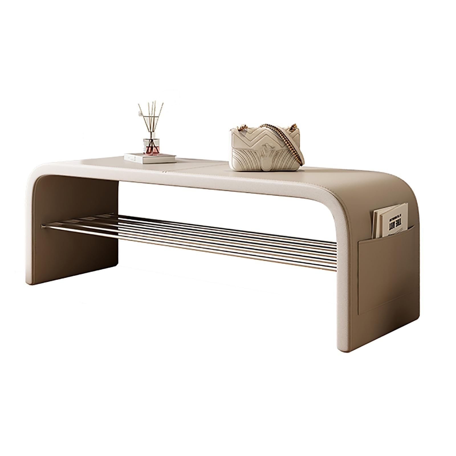 SDCFFC Entryway Bench with Shoe Storage Rack End of Bed Bench Storage Benchs Shoe Shelf Organizer for Hallway Beautiful