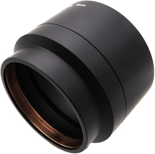 Miniatura 7 de Tubo adaptador de metal de 2.835 in para Nikon Coolpix P500, tubo adaptador de filtro negro
