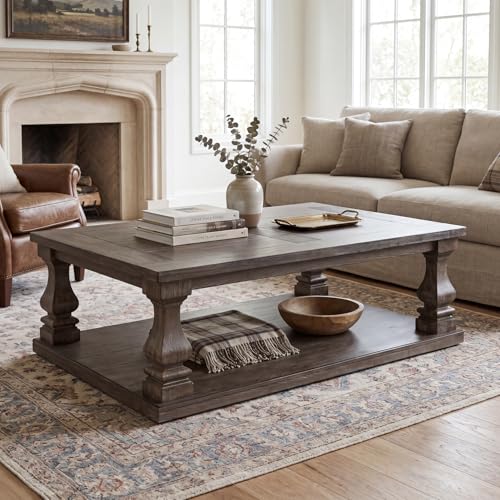 Signature Design by Ashley Large Farmhouse Coffee Table, Weathered Gray - image 2