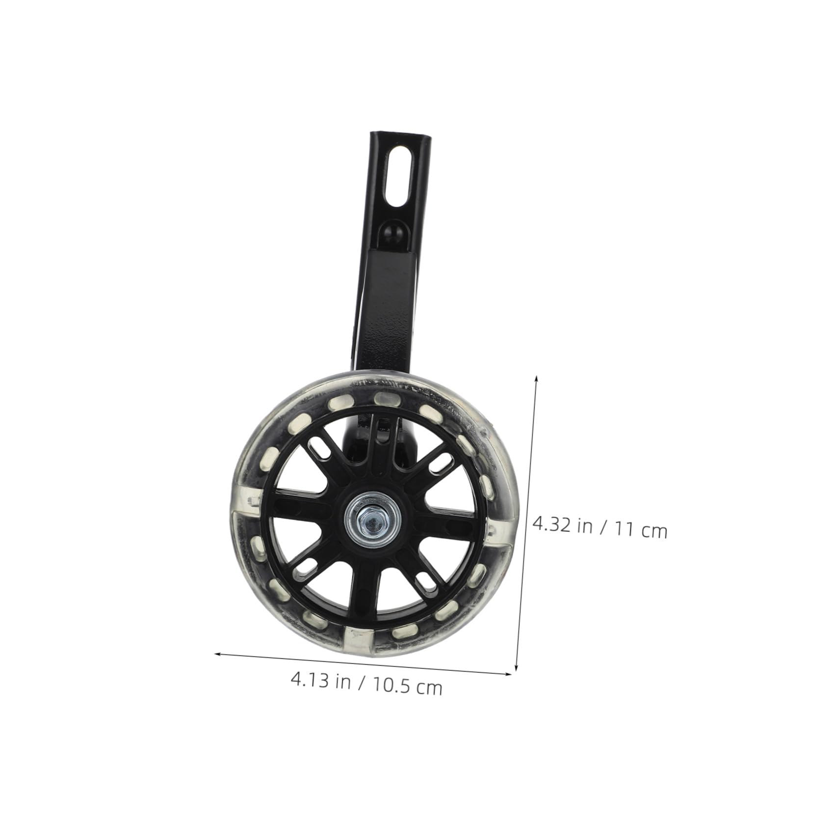 2 Pares Ruedas Auxiliares Negras para Bicicleta Infantil