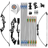 REAWOW Recurve Bows for Adults Archery Bow and Arrows Sets Kids Compound Bow Hunting Adult Teens Beg