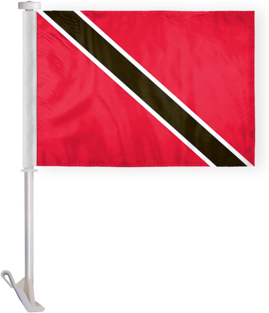 AGAS Trinidad and Tobago Flag 2x3 ft Outdoor 200D Nylon Double Stitched Hem Never Rust Brass Grommets Canvas Header Tobagonian Flag