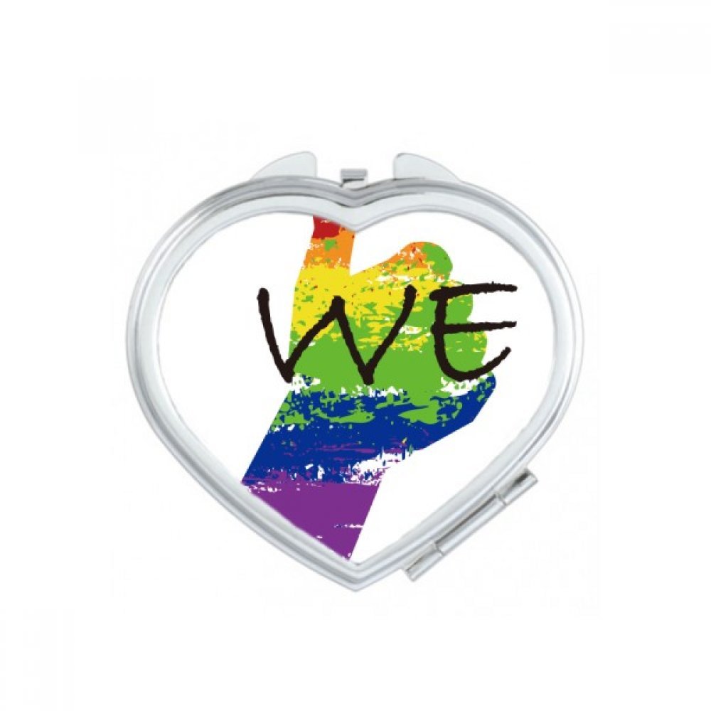 Miroir compact LGBT arc-en-ciel, cadeau maquillage mignon unique