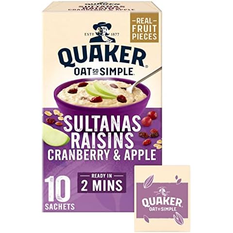 Quaker Oats Sultana, Raisins, Apple & Cranberry Porridge Sachets thumbnail