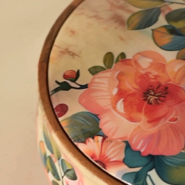 Amazon.com: Brick Brown Handcrafted Enamel Coated Wooden Pastel