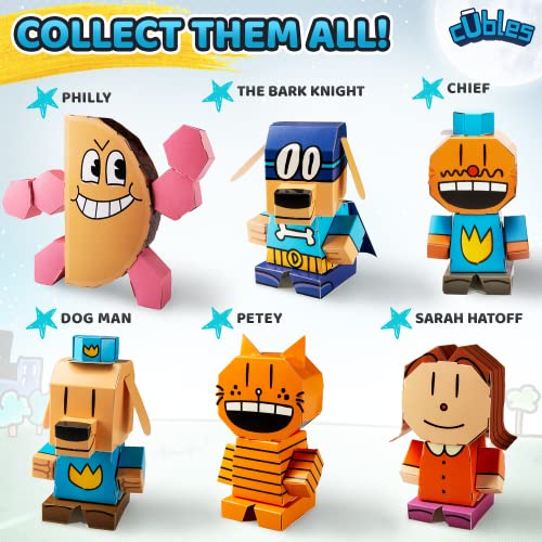 Image of CUBLES Toy Building Set, 3D Puzzle Meets Origami Kit, STEM Toys - The Dog Man Series - Sarah Hatoff
