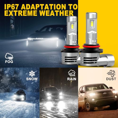 KIMLATAR 9005 Fog Bulbs 30000LM 900% Xenon White Super Bright 9005/HB3 Fog Lights Pack of 2