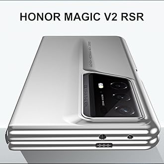 Gruattreay Phone Case Compatible with Honor Magic V2 RSR With Screen Protector Anti-Fingerprints Fold Cover With Pen Slot and Pen For Magic V2 RSR (Black)