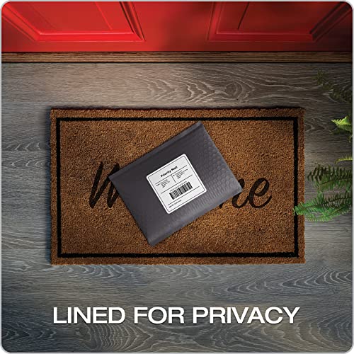 Quality Park Bubble Mailers, 6 X 10 Inch, Black Poly Mailers, Padded Envelopes, Shipping Envelopes, Water Resistant, Self Seal, 50 Per Box (Qua85865) #TOP4