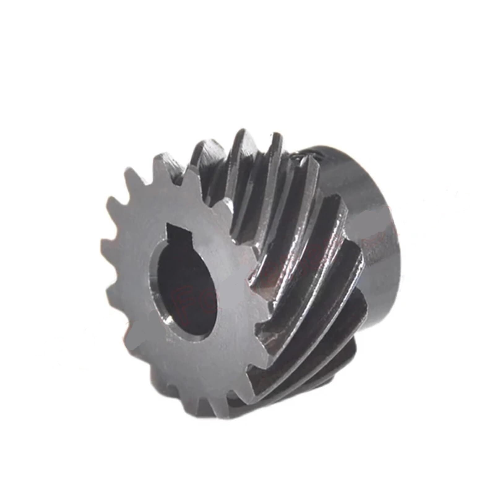 Engrenage conique en acier hélicoïdal 45 degrés 20 dents 1,5 m rotation gauche et droite pour l'ingénierie de précision (17mm-keyway 5x2.3mm gauche)