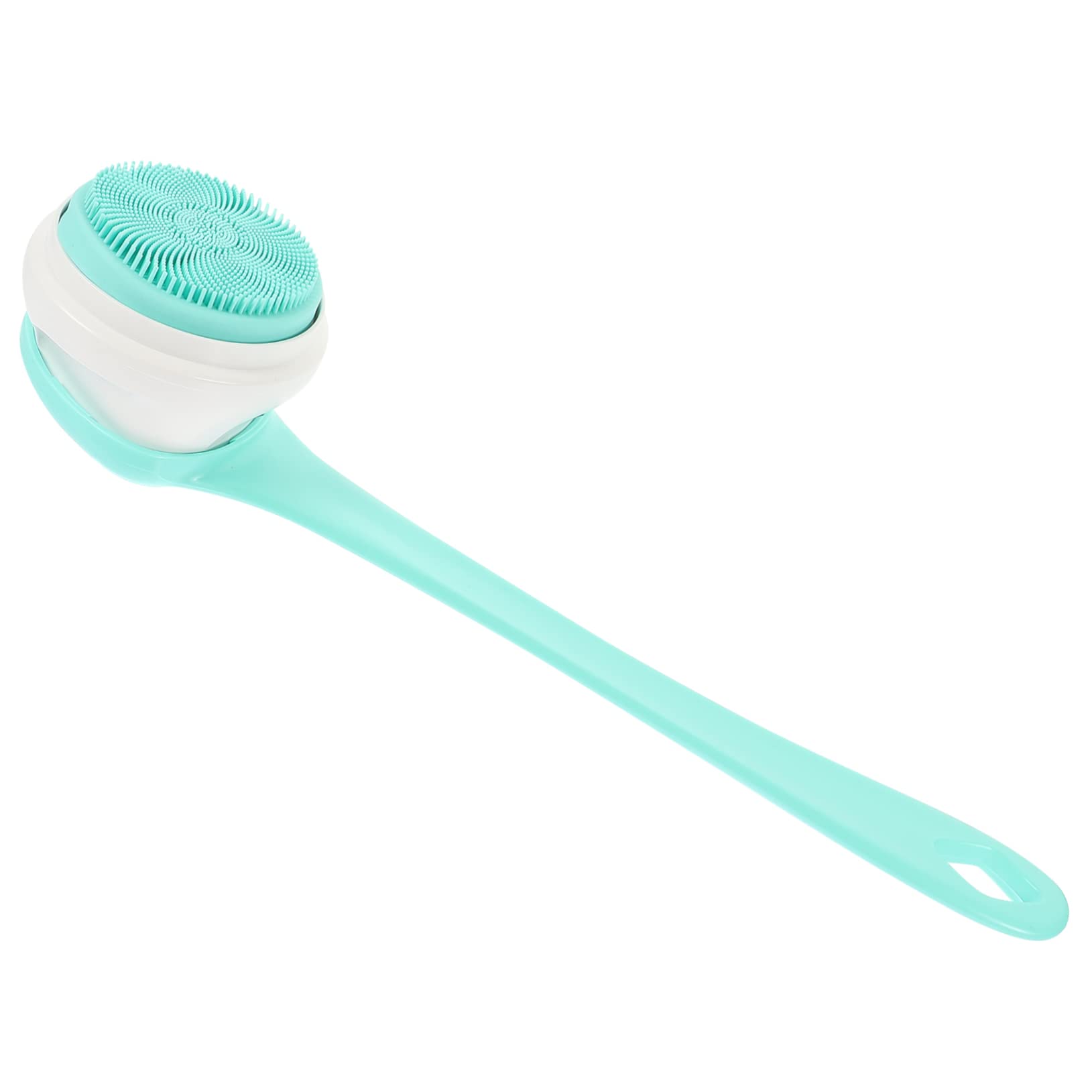 DOITOOL Cepillo de Ducha Eléctrico Mango Largo y Cabezales Intercambiables para Exfoliación Corporal y Espalda en Baño