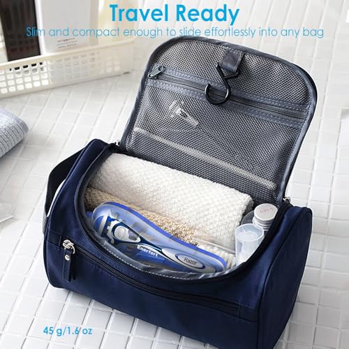 Enerfort Razor Case Compatible with Gillette Proglide Fusion Men's Razor, Manual Razor Travel Protector Case with Carrying Bag - Blue