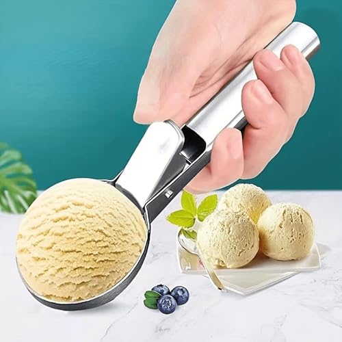 CHEFZOCO Cuchara de Helado 5 cm Inoxidable