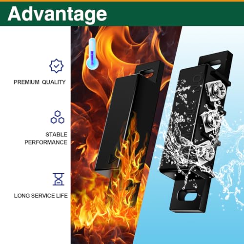 Image of 2 Set Magnetic Reed Switch NO /NC, Wired Surface Mount Door Window Contact Sensor for Security Alarm, Black