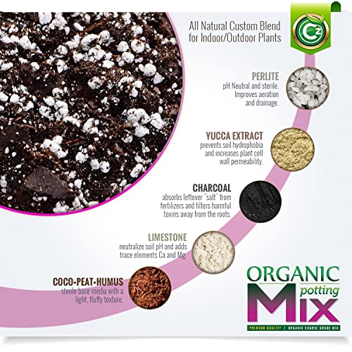 Organic Potting Soil & Planting Mix For All Indoor And Outdoor Plants. Made In Usa Special Formula For Holistic Herbs & Spices, Fruit, Vegetables, And Flowers. Germinate Seeds, Cuttings, And More! #TOP3