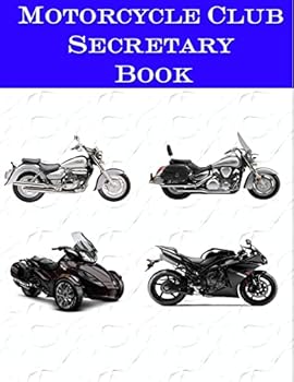 Paperback Motorcycle Club Secretary Book