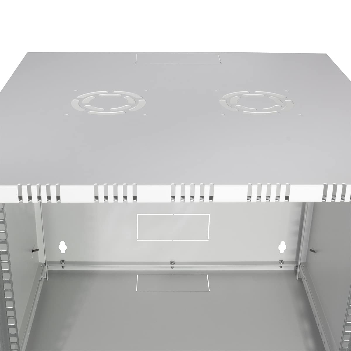 LogiLink W09A40G Rack monté sur le mur 9U 50kg Blanc étagère - Étagères (50 kg, Rack monté sur le mur, 9U, Blanc, 48,3 cm (19"), Acier)