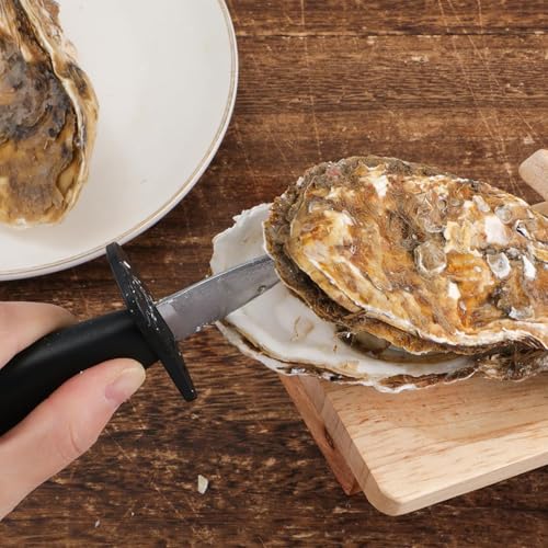 Oyster Shucking Clamp, Oyster Shucker Handguard Practical Oyster Opener Wooden Oyster Holder Oyster Shucking Clip Seafood Tool Kitchen Accessory for Home Use Party Picnic Camping - Image 3