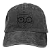Produktbild De Li Sheng Mao Yi Unisex Camping Hair Don't Care Vintage Adjustable Baseball Cap Funny Cat Face Denim Dad Hat