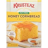 Krusteaz Fat Free Honey Cornbread and Muffin Mix, 14.5-Ounce Boxes (Pack of 12)