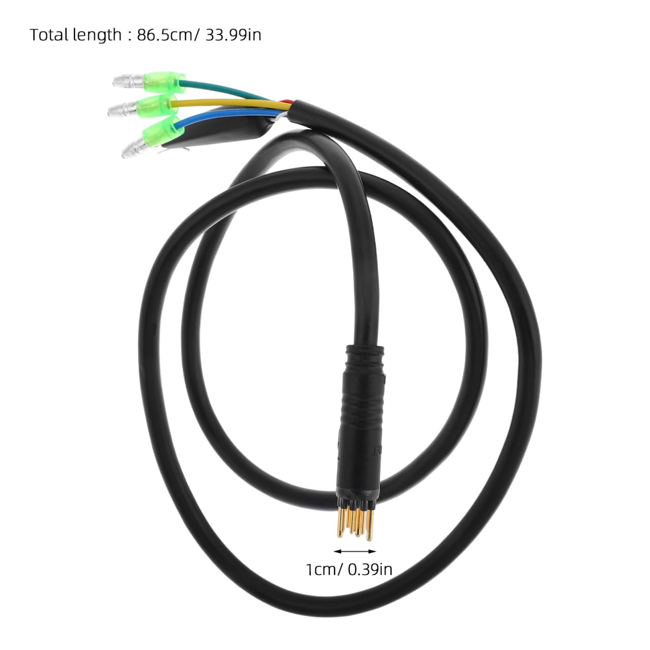 Alipis Electric Bike Motor Extension Cable Pin Connector for Electric Bike Modification Compatible Front Rear Hub Motors User-Friendly Installation Material
