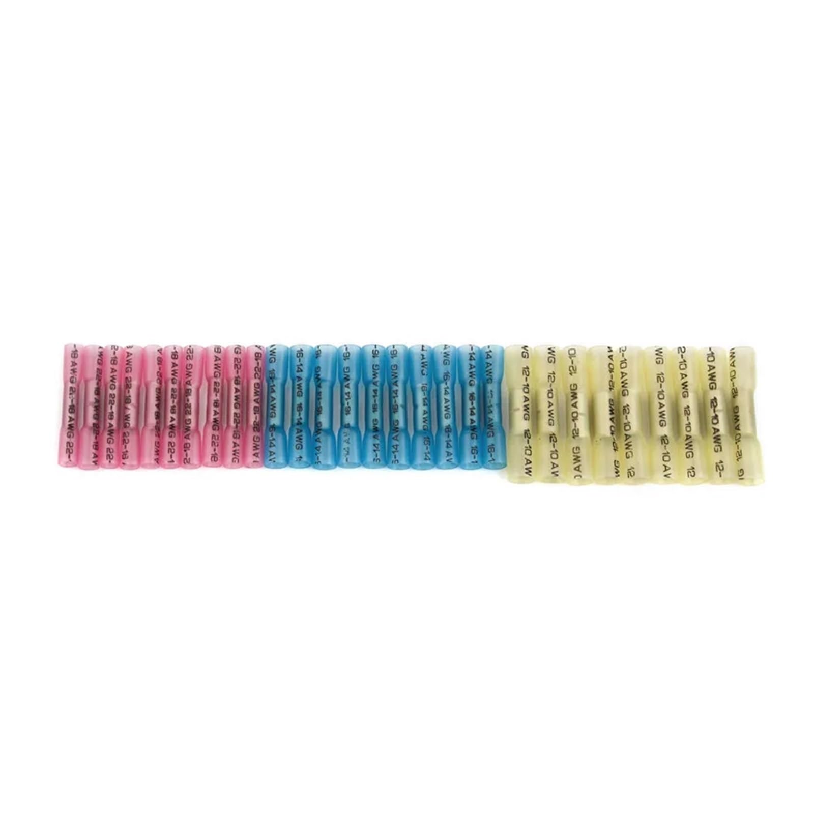 200 pezzi connettori termorestringenti terminali a crimpare for cavi elettrici connettori 0,5-6,0 mm2 kit 3 misure