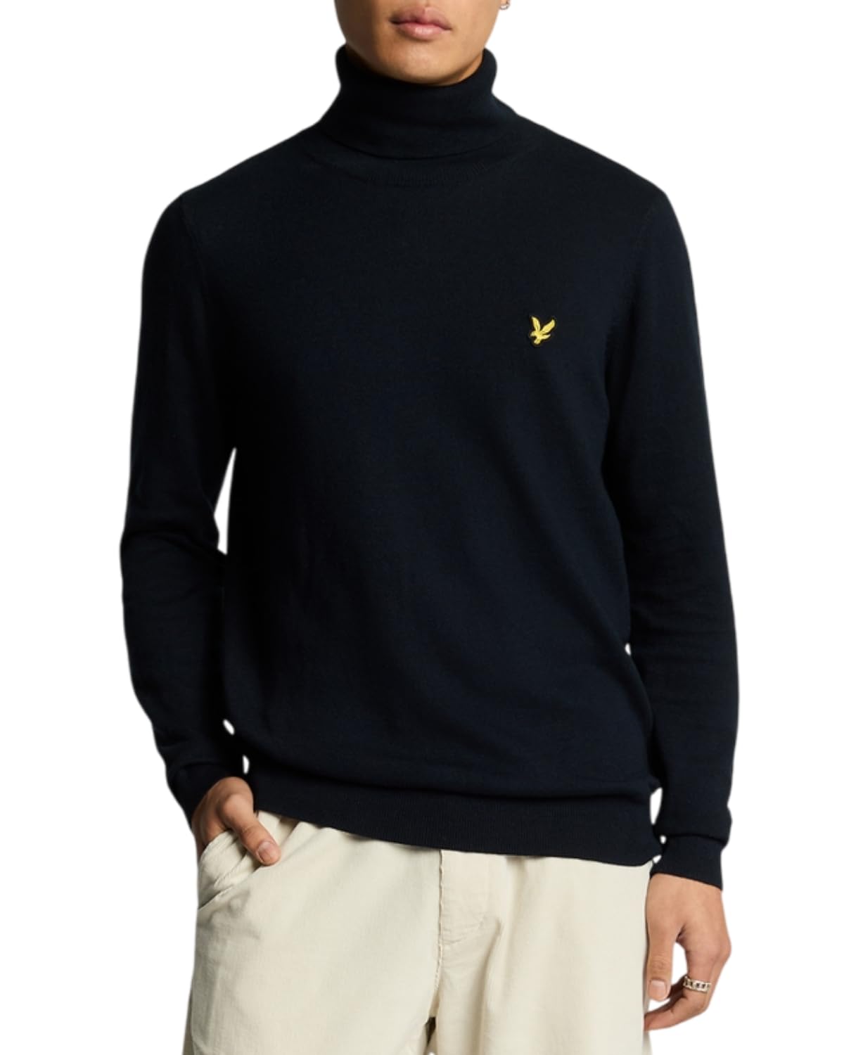 Lyle & Scott Pullover Langarm Baumwolle mit Wolle – Rundhals, Regular Fit