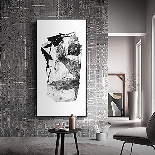 Toile géométrique graffiti abstrait sans cadre pour décoration moderne
