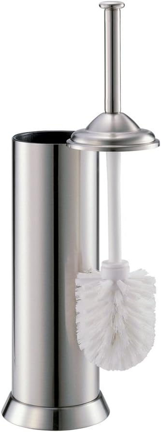 Gatco 1485 Toilet Brush and Canister, Satin Nickel