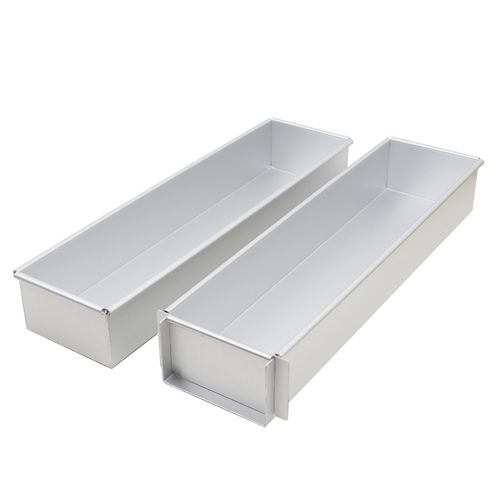 Tiramisu Moule à gâteau rectangulaire en alliage d'aluminium de qualité alimentaire avec base amovible