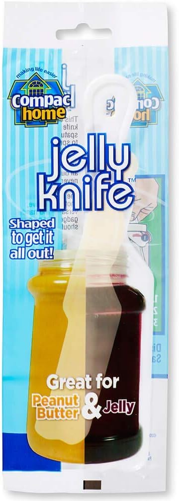 Compac Peanut Butter And Jelly Spreader Plastic Knife, 7.5 x 1 x .25 Compac Peanut Butter And Jelly Spreader Plastic Knife, 7.5 x 1 x .25